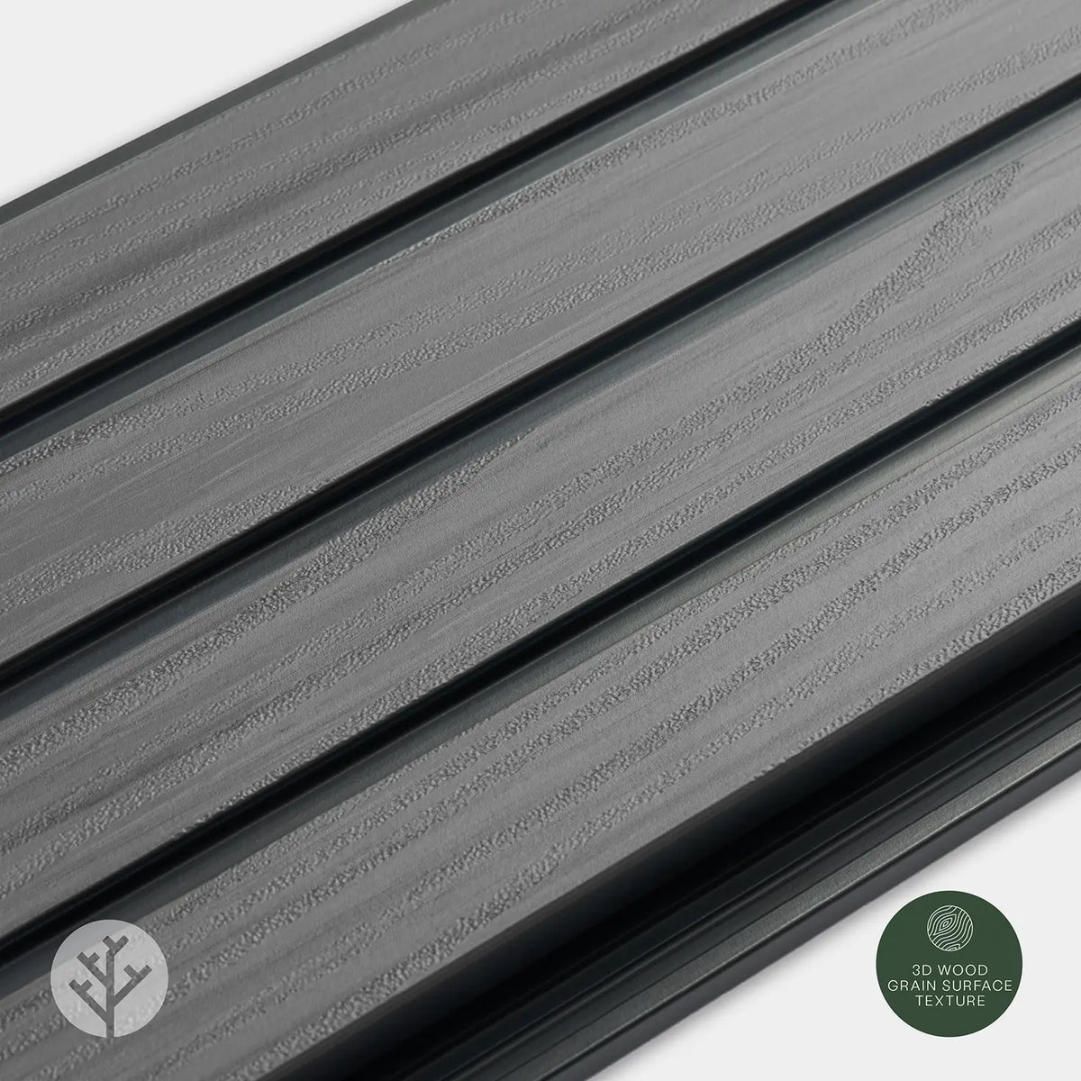Plaank® Exterior Slat Wall Panels | Grey