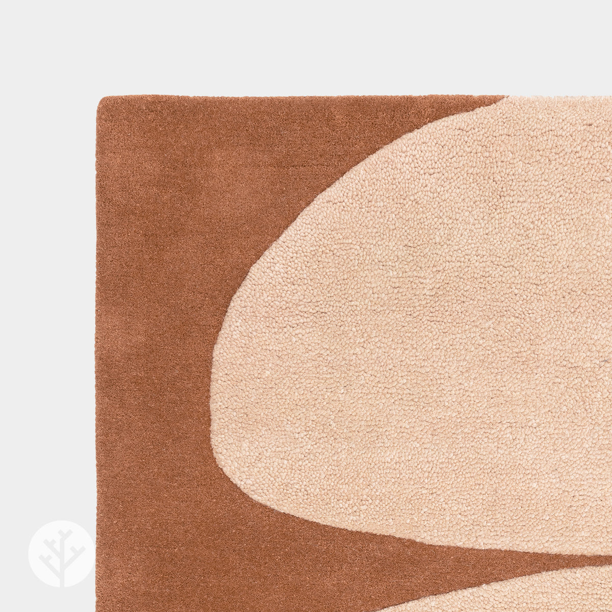 Abstract Rust Collage Luxury Rug | WVH®