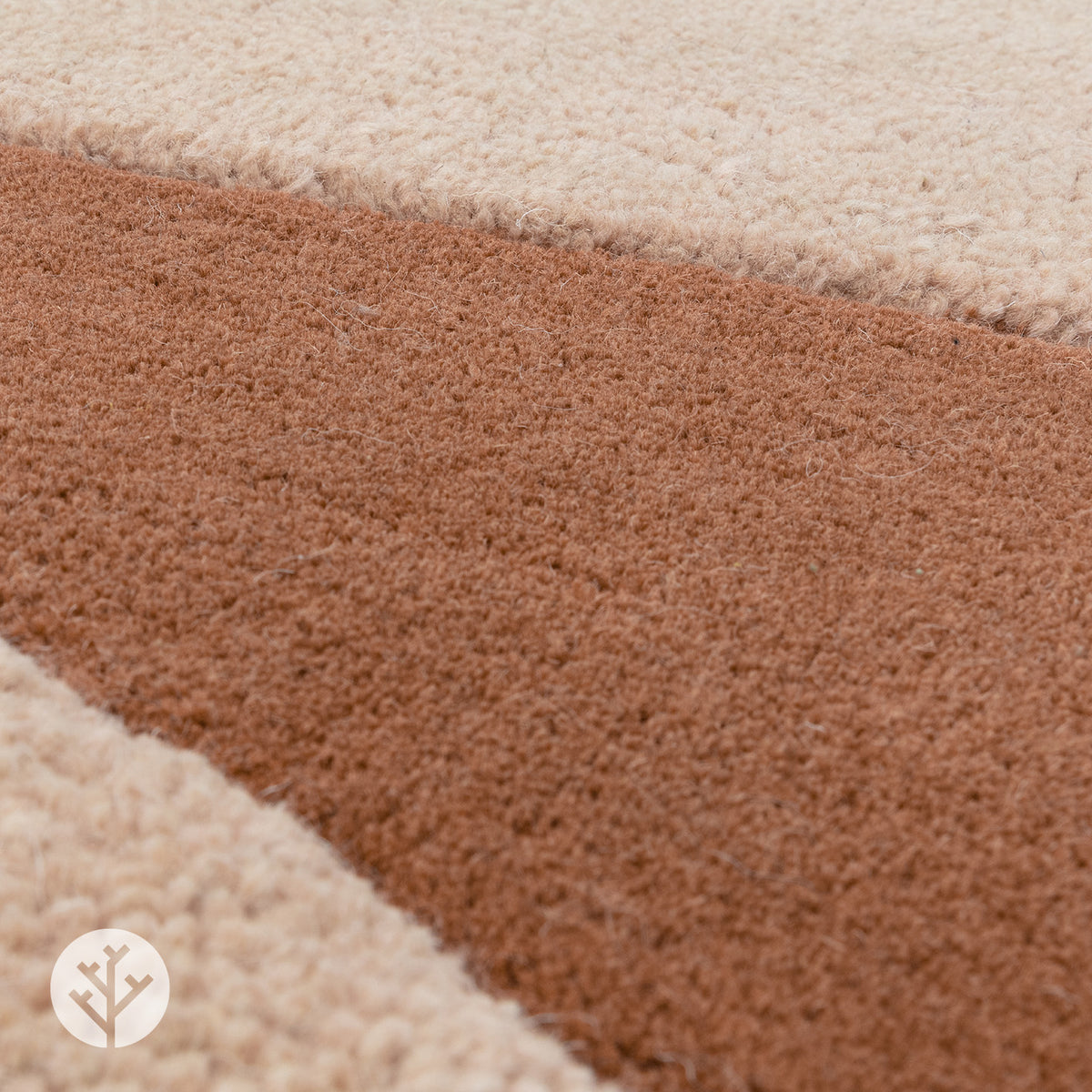 Abstract Rust Collage Luxury Rug | WVH®
