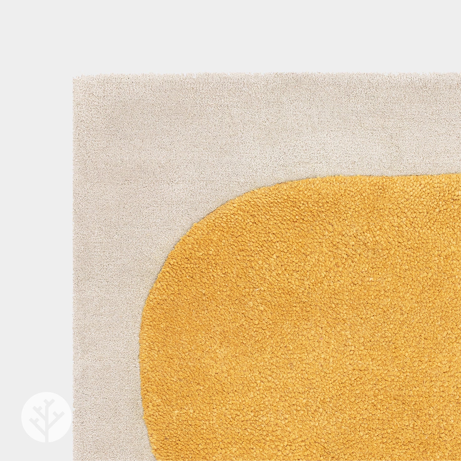 Abstract Yellow Sculpt Luxury Rug | WVH®