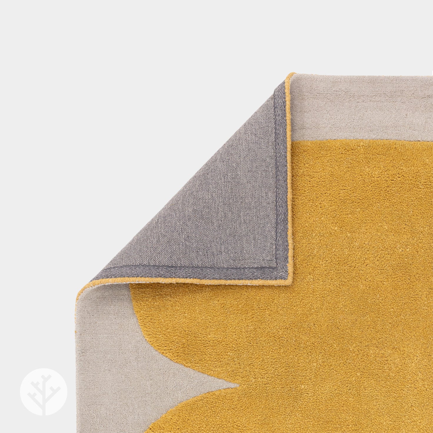 Abstract Yellow Sculpt Luxury Rug | WVH®