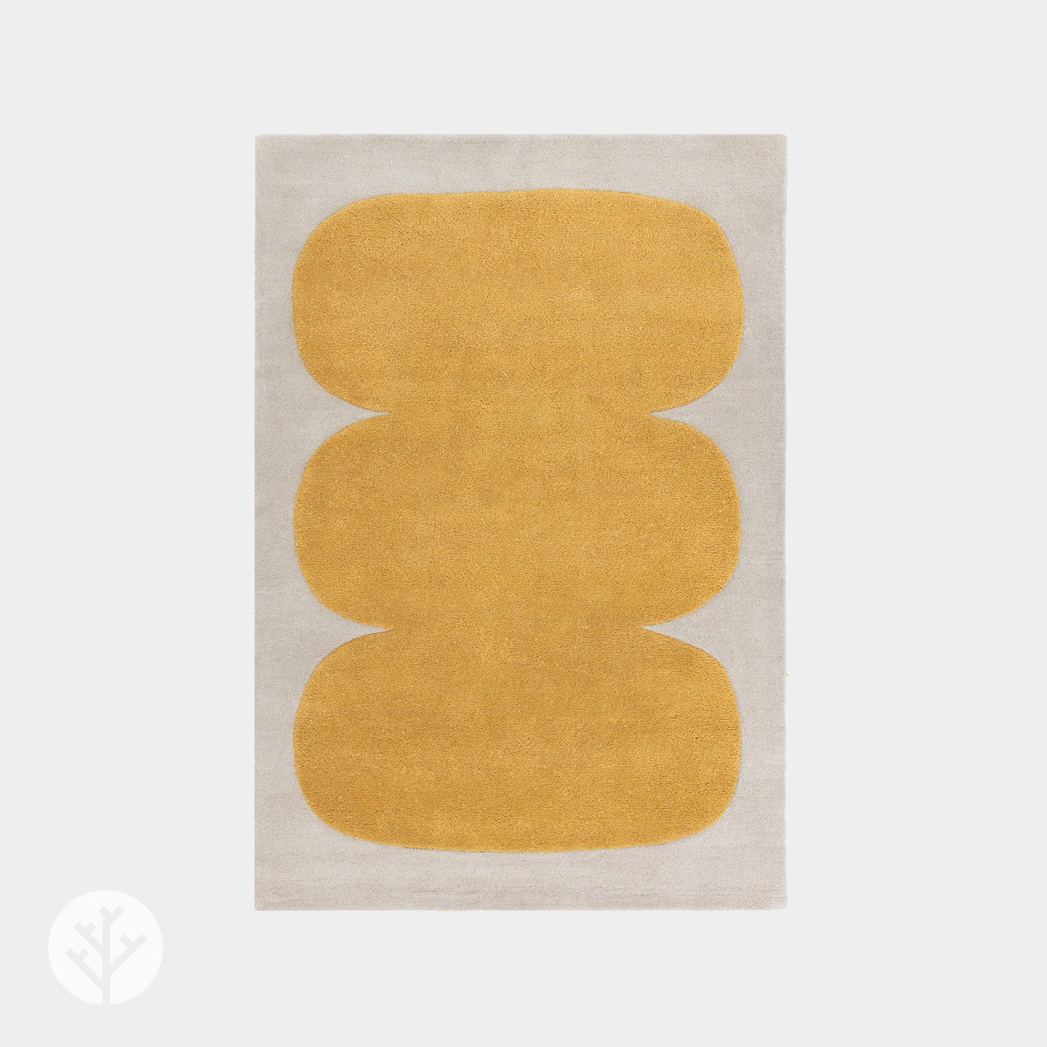 Abstract Yellow Sculpt Luxury Rug | WVH®