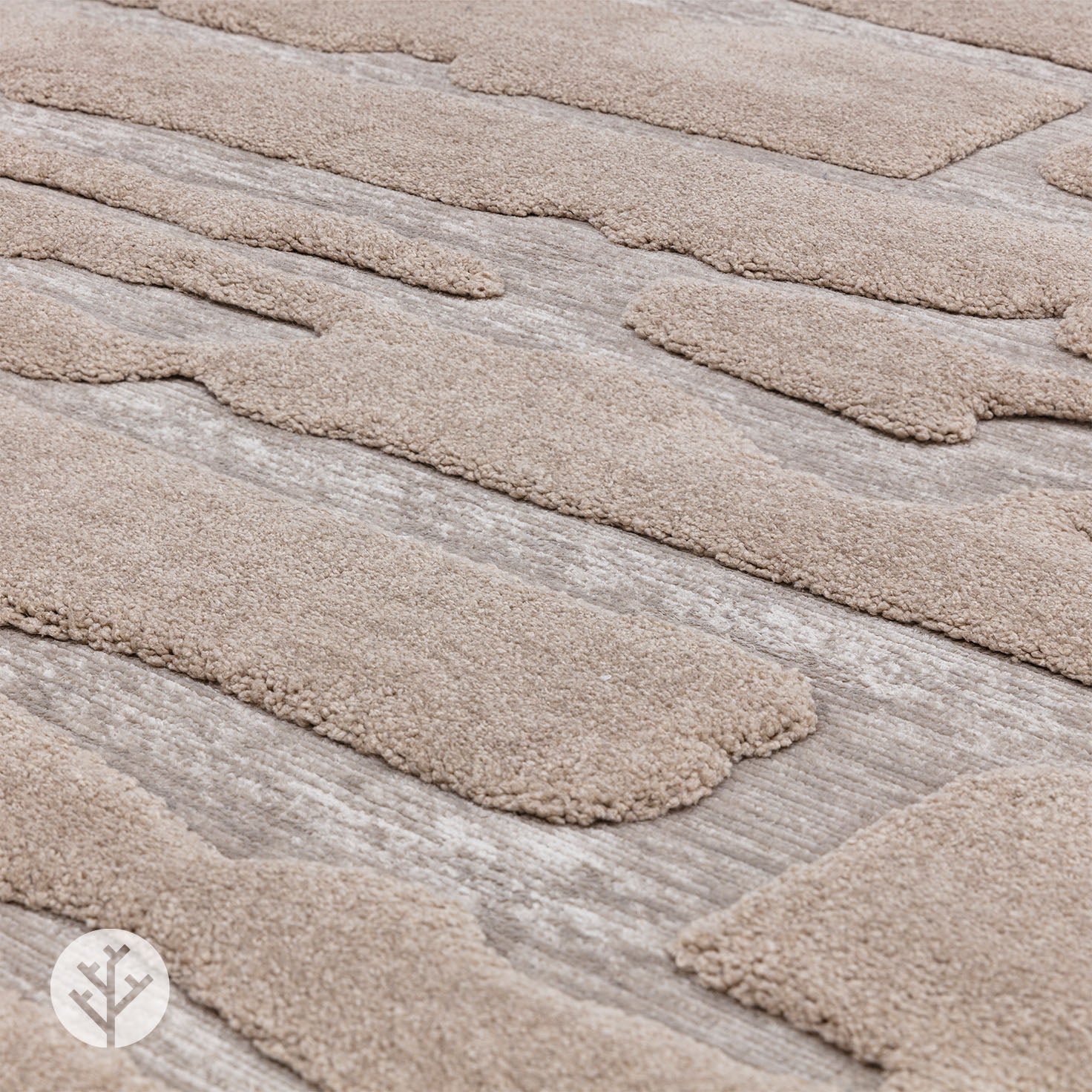 Carved Natural Path Luxury Rug | WVH®