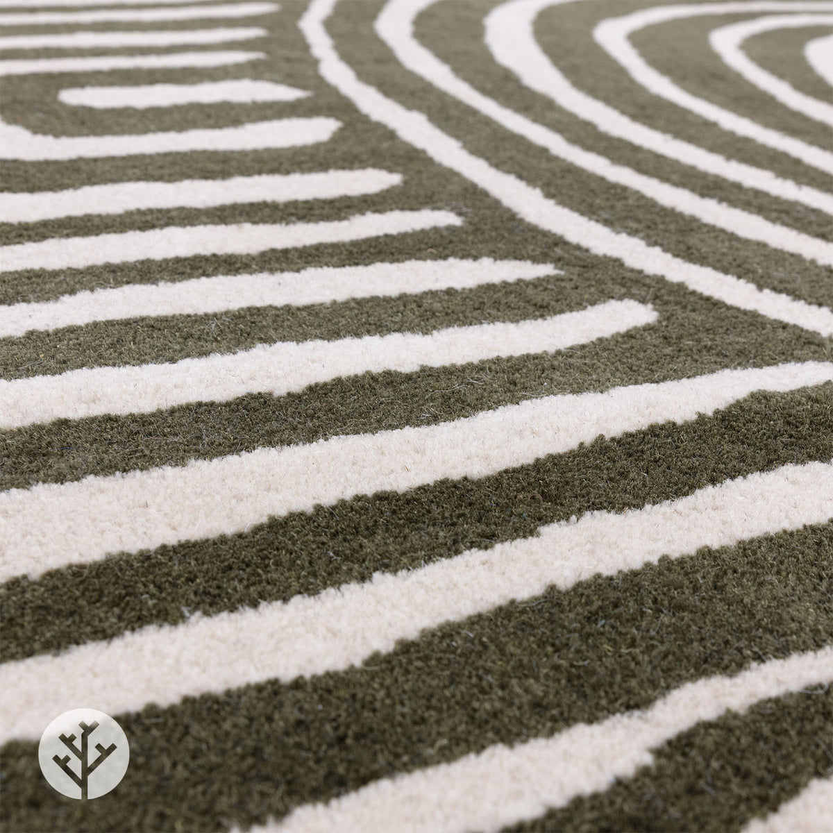 Cubi Forest Curve Luxury Rug | WVH®