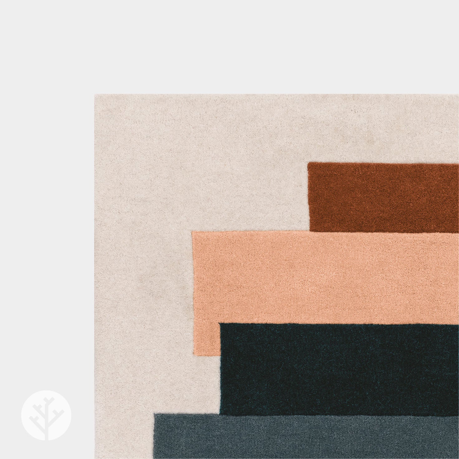 Cubi Green Stacks Luxury Rug | WVH®