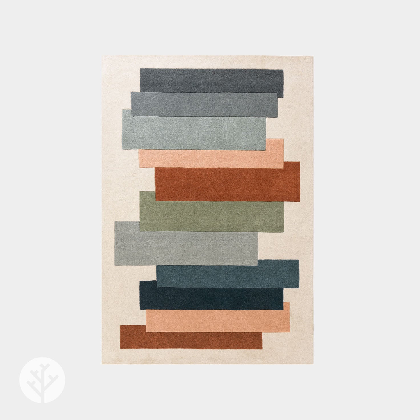 Cubi Green Stacks Luxury Rug | WVH®