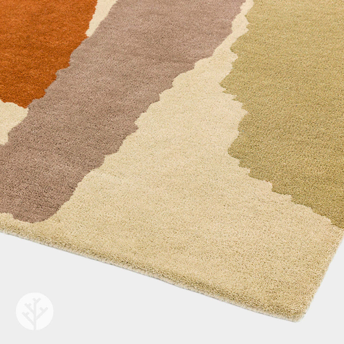 Cubi Ochre Abstract Luxury Rug | WVH®