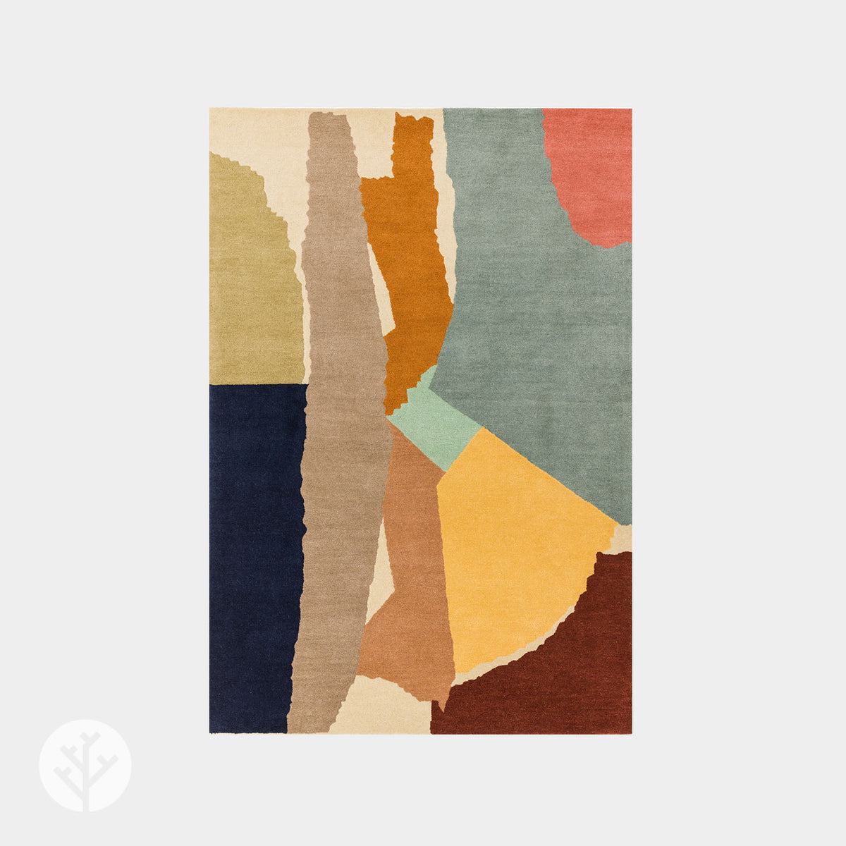 Cubi Ochre Abstract Luxury Rug | WVH®