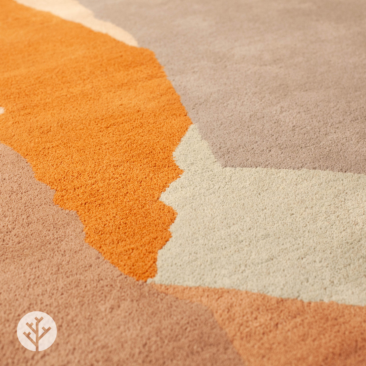 Cubi Ochre Abstract Luxury Rug | WVH®