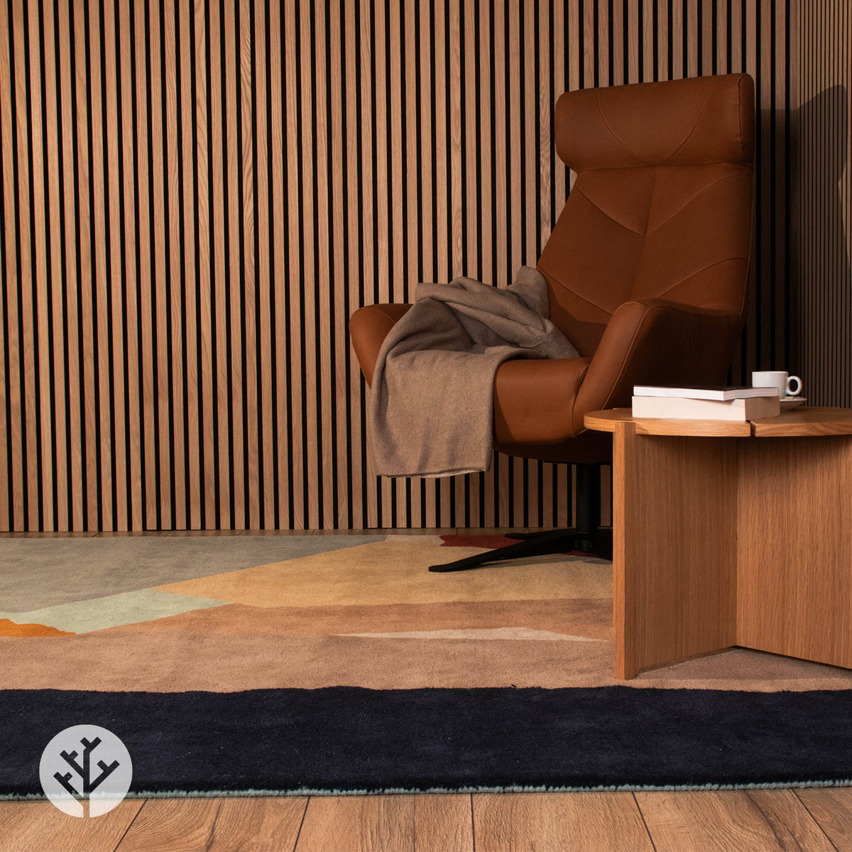 Cubi Ochre Abstract Luxury Rug | WVH®