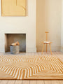 Cubi Ochre Curve Luxury Rug | WVH®