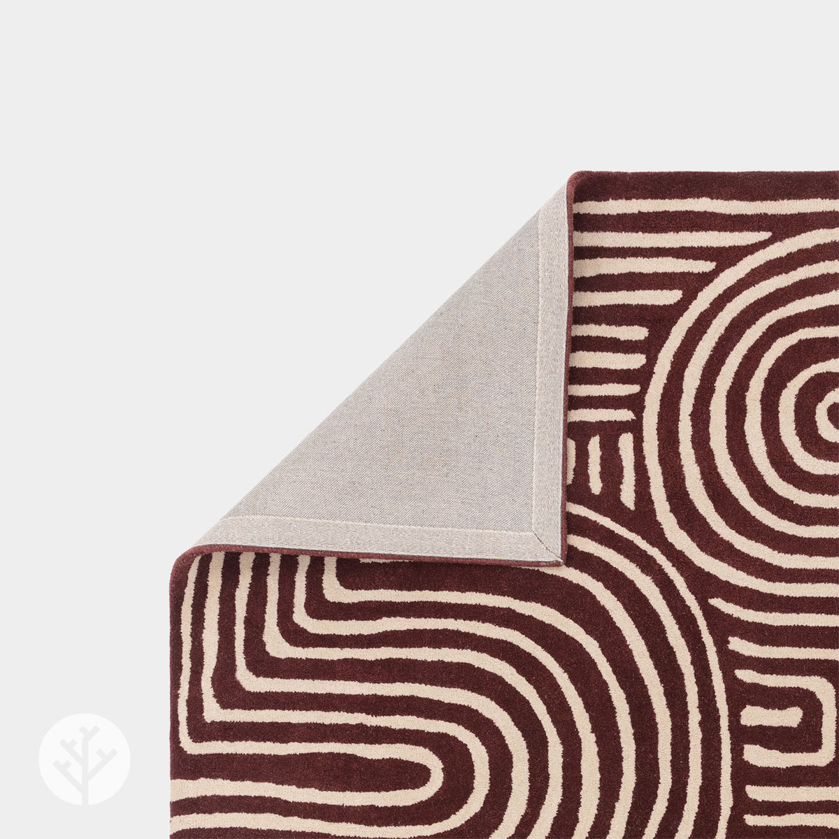 Cubi Plum Curve Luxury Rug | WVH®