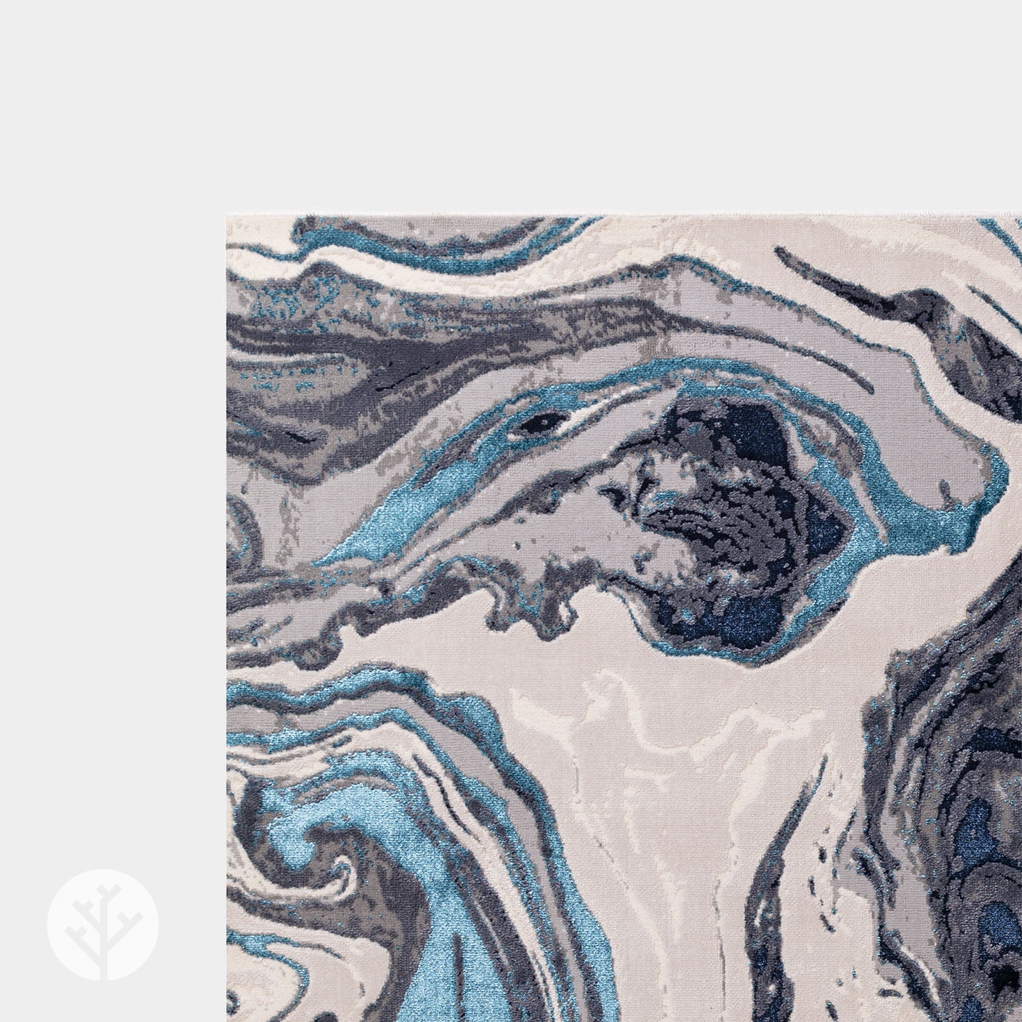 Marble Blue Ocean Luxury Rug | WVH®