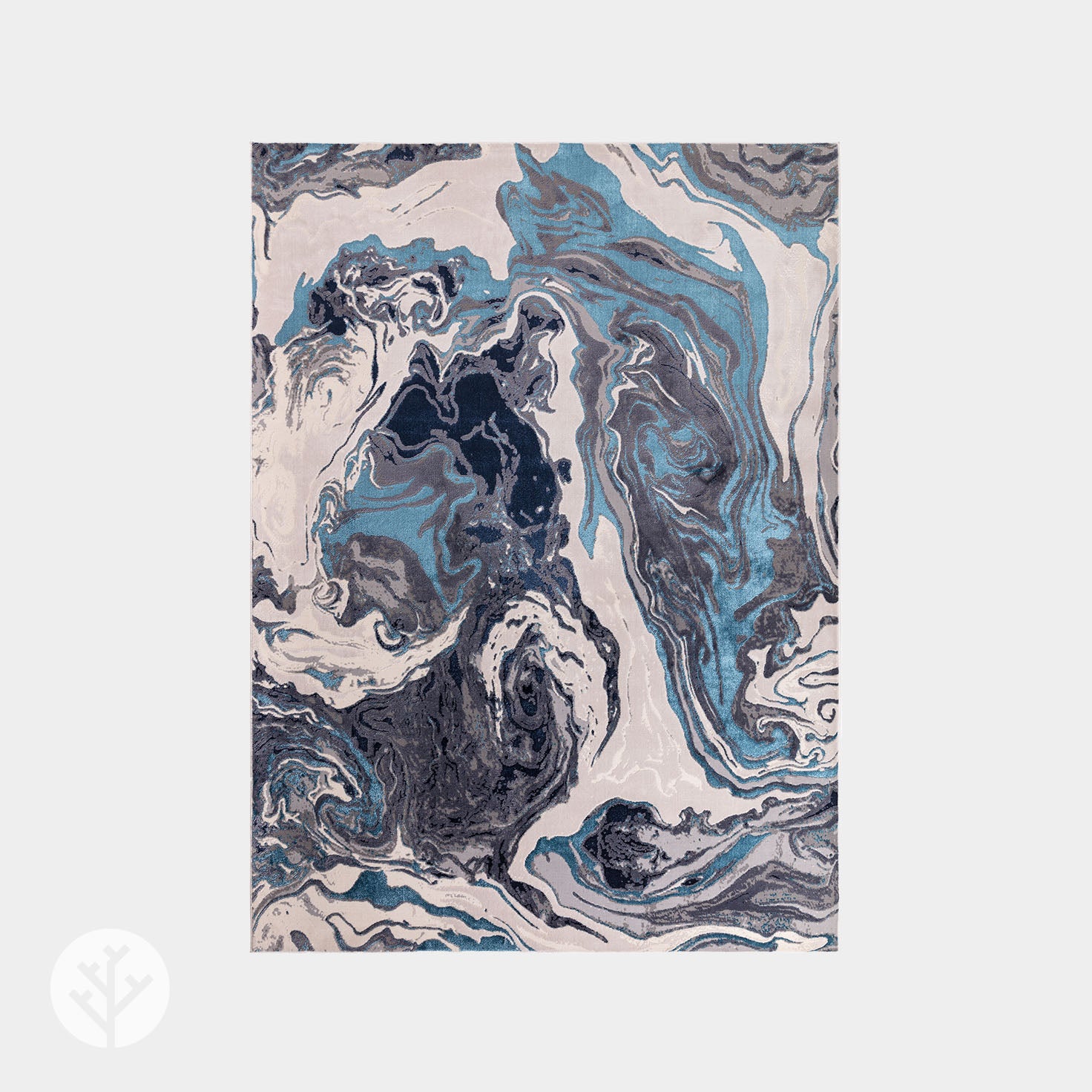 Marble Blue Ocean Luxury Rug | WVH®