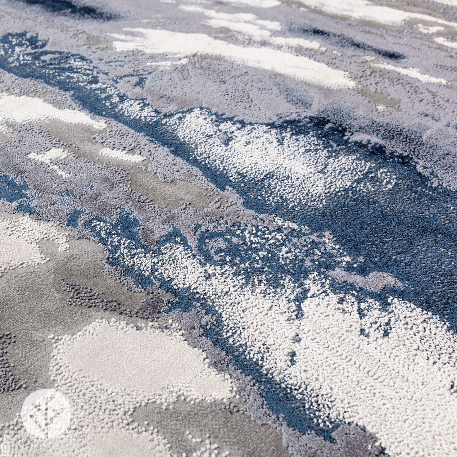 Marble Blue Storm Luxury Rug | WVH®