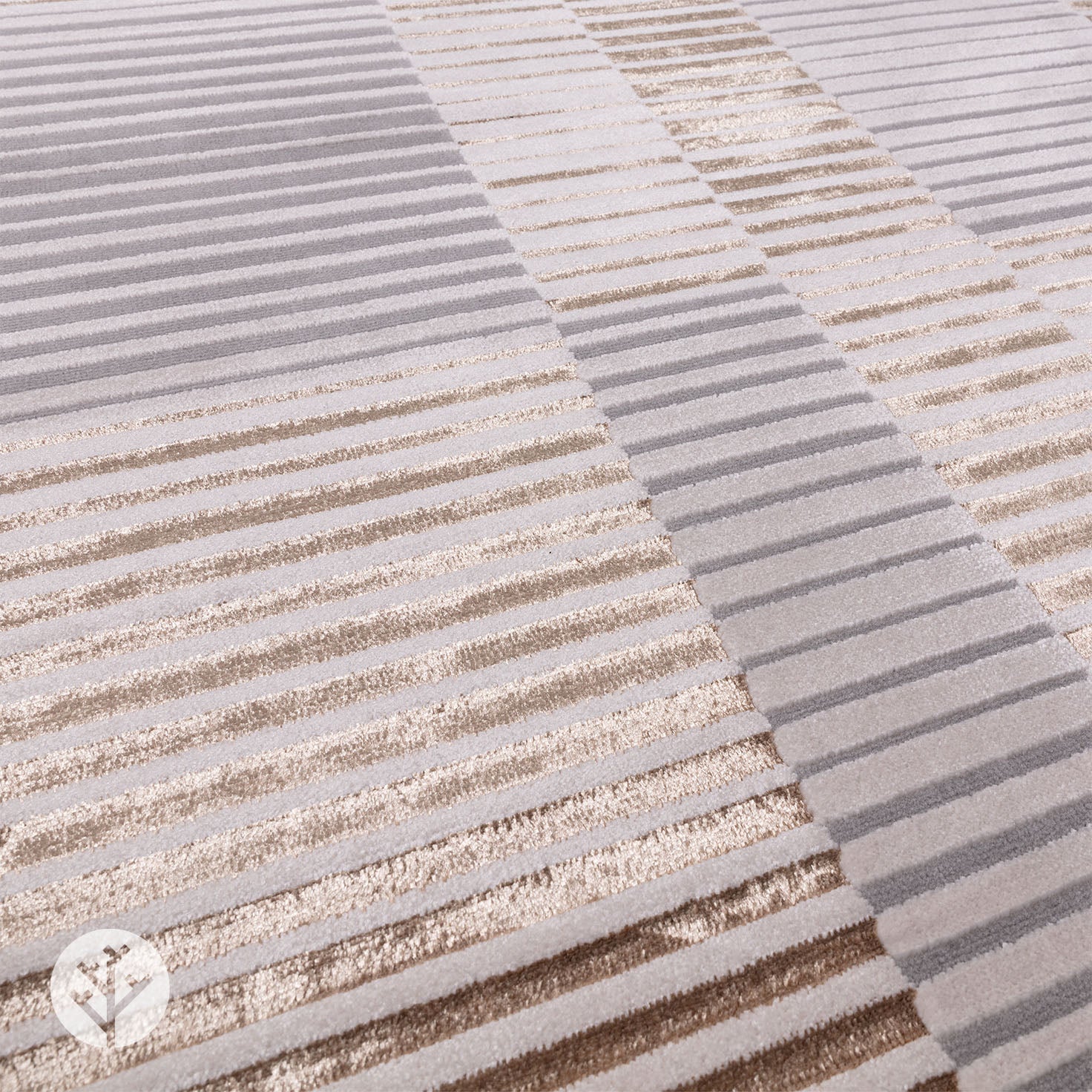 Marble Bronze Ripple Luxury Rug | WVH®
