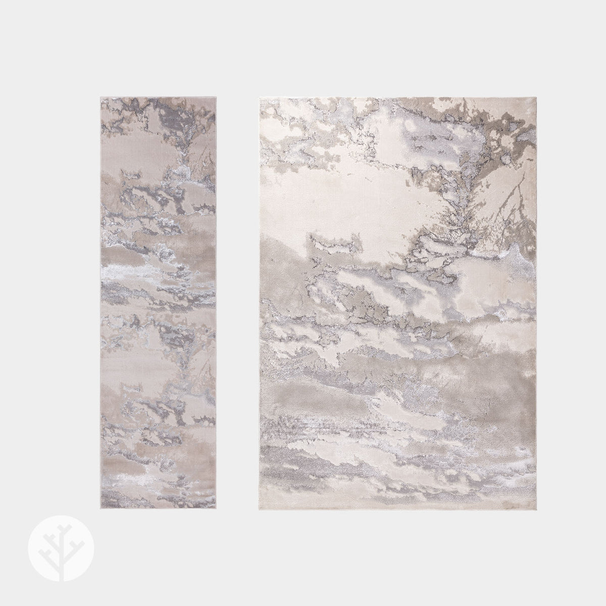 Marble Silver Cloud Luxury Rug | WVH®