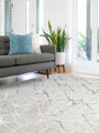 Marble Silver Lattice Luxury Rug | WVH®