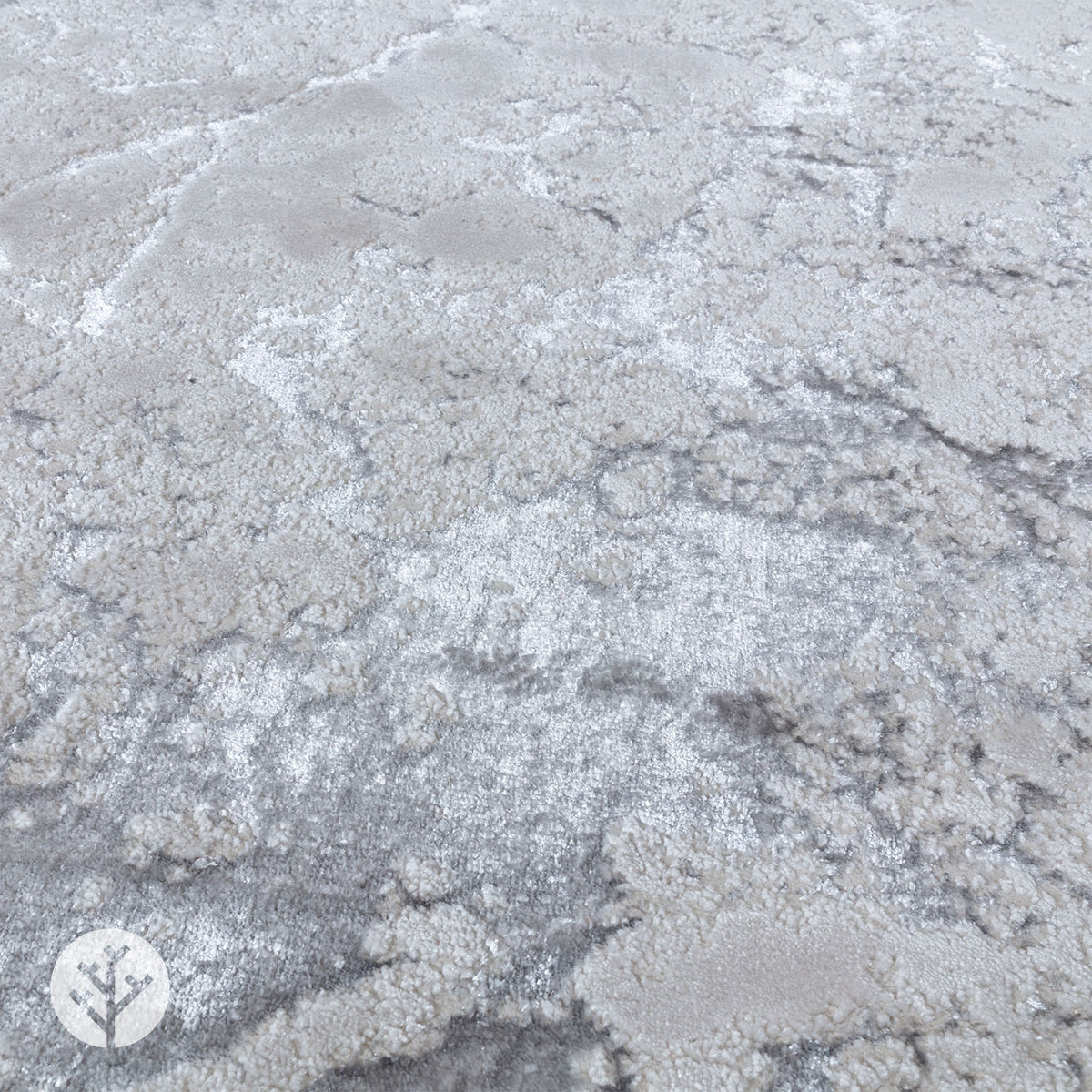 Marble Silver Solar Luxury Rug | WVH®