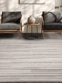 Matrix Grey Stripe Luxury Rug | WVH®