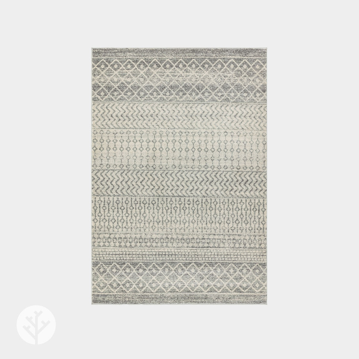 Moderni Grey Aztec Luxury Rug | WVH®