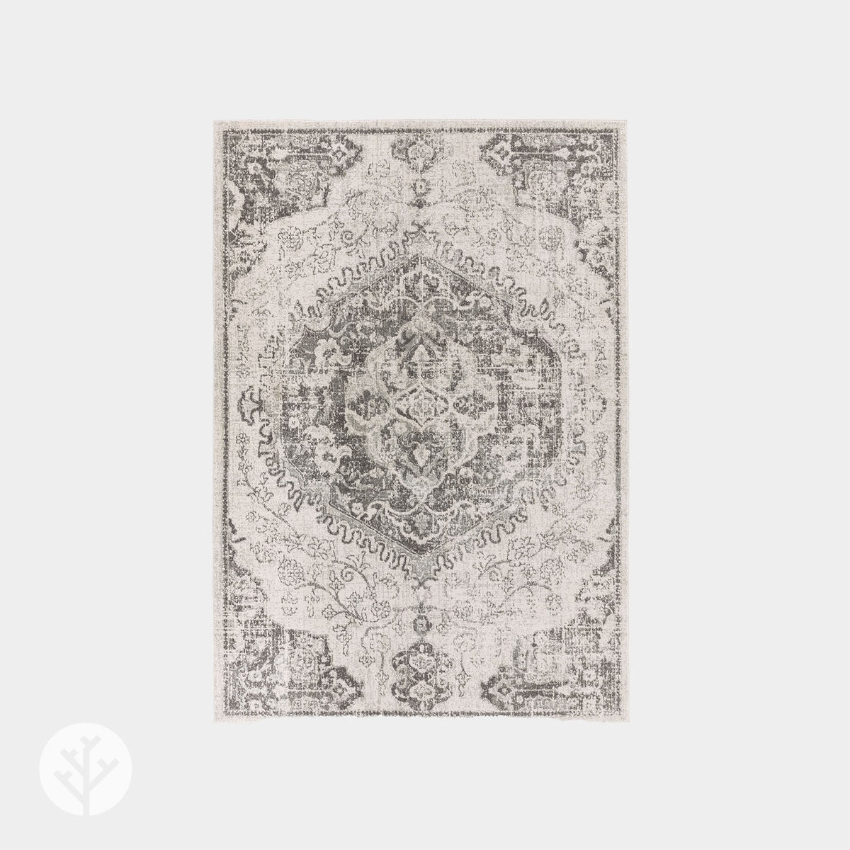 Moderni Ivory Medallion Luxury Rug | WVH®