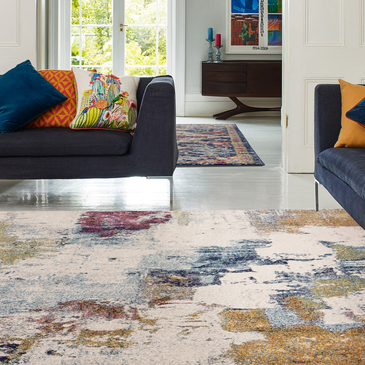 Moderni Mustard Multi Luxury Rug | WVH®