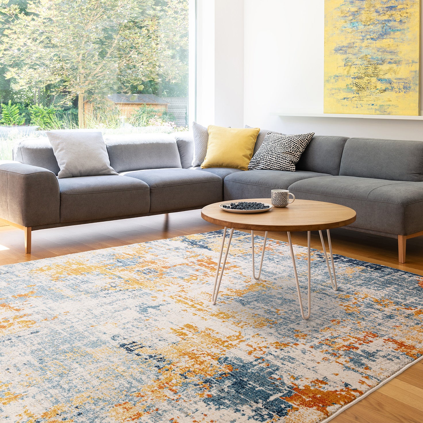 Moderni Ochre Illusion Luxury Rug | WVH®