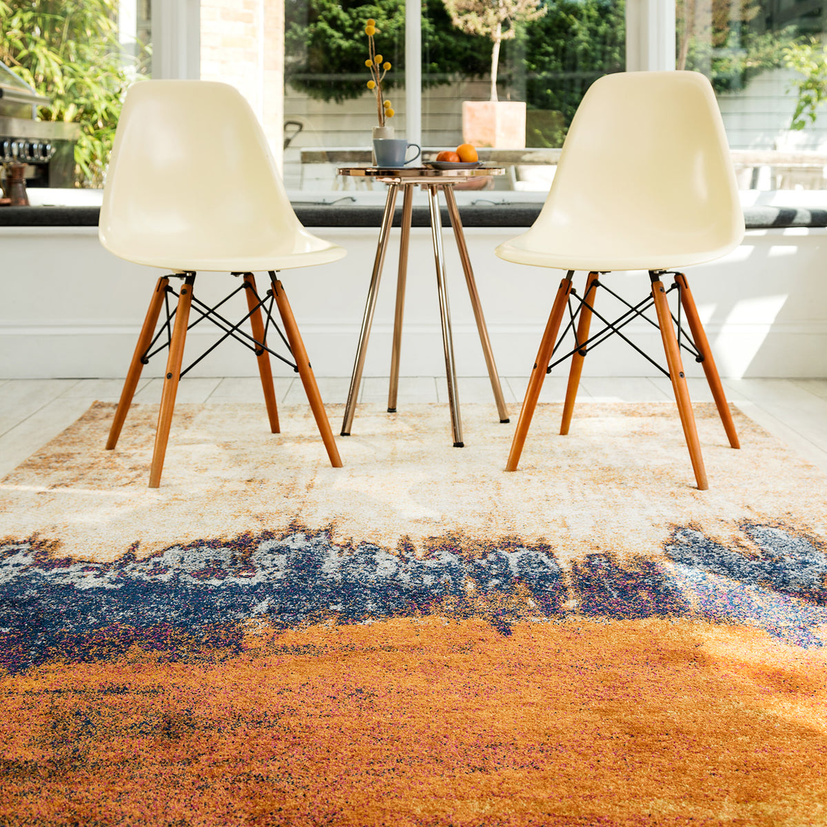 Moderni Orange Blaze Luxury Rug | WVH®