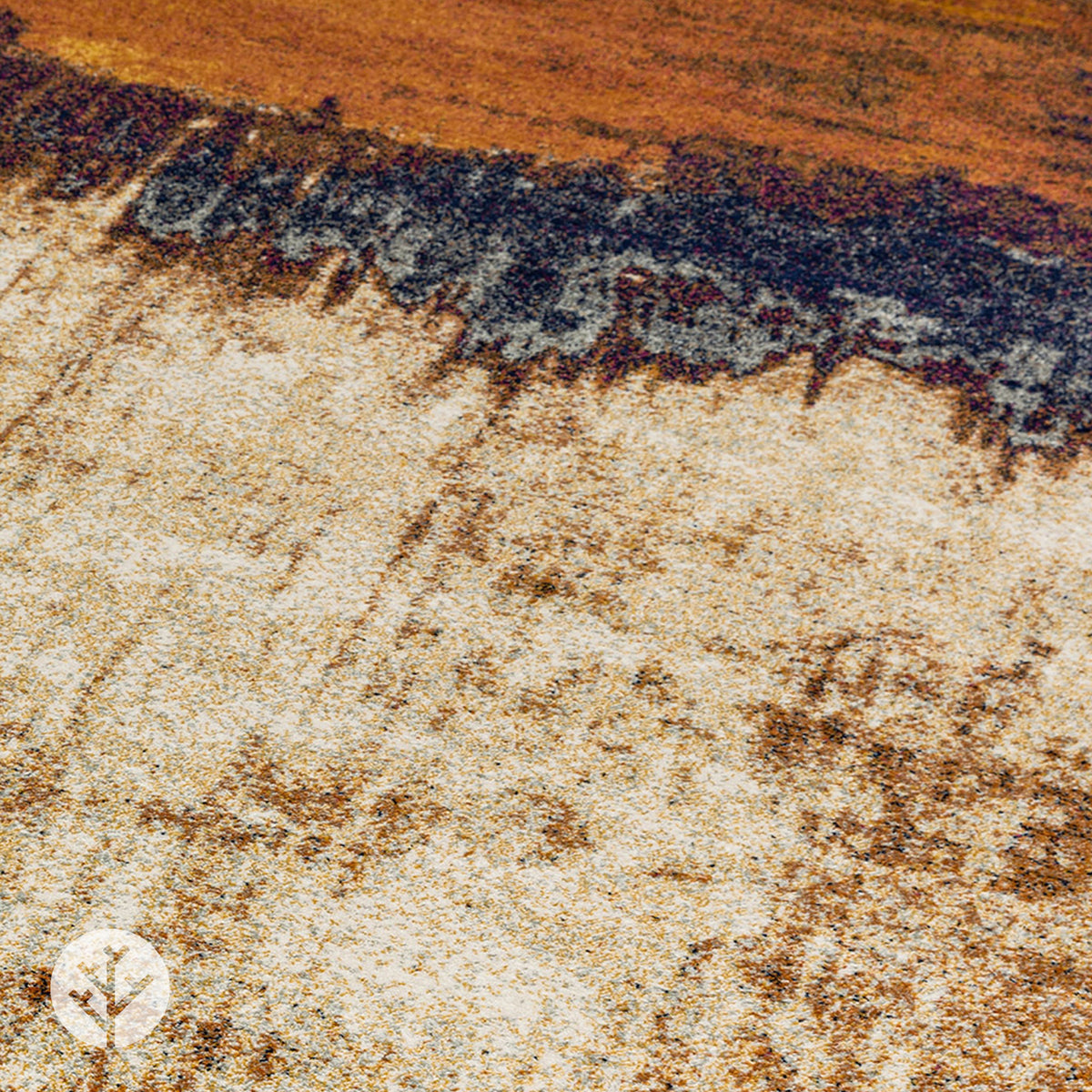Moderni Orange Blaze Luxury Rug | WVH®