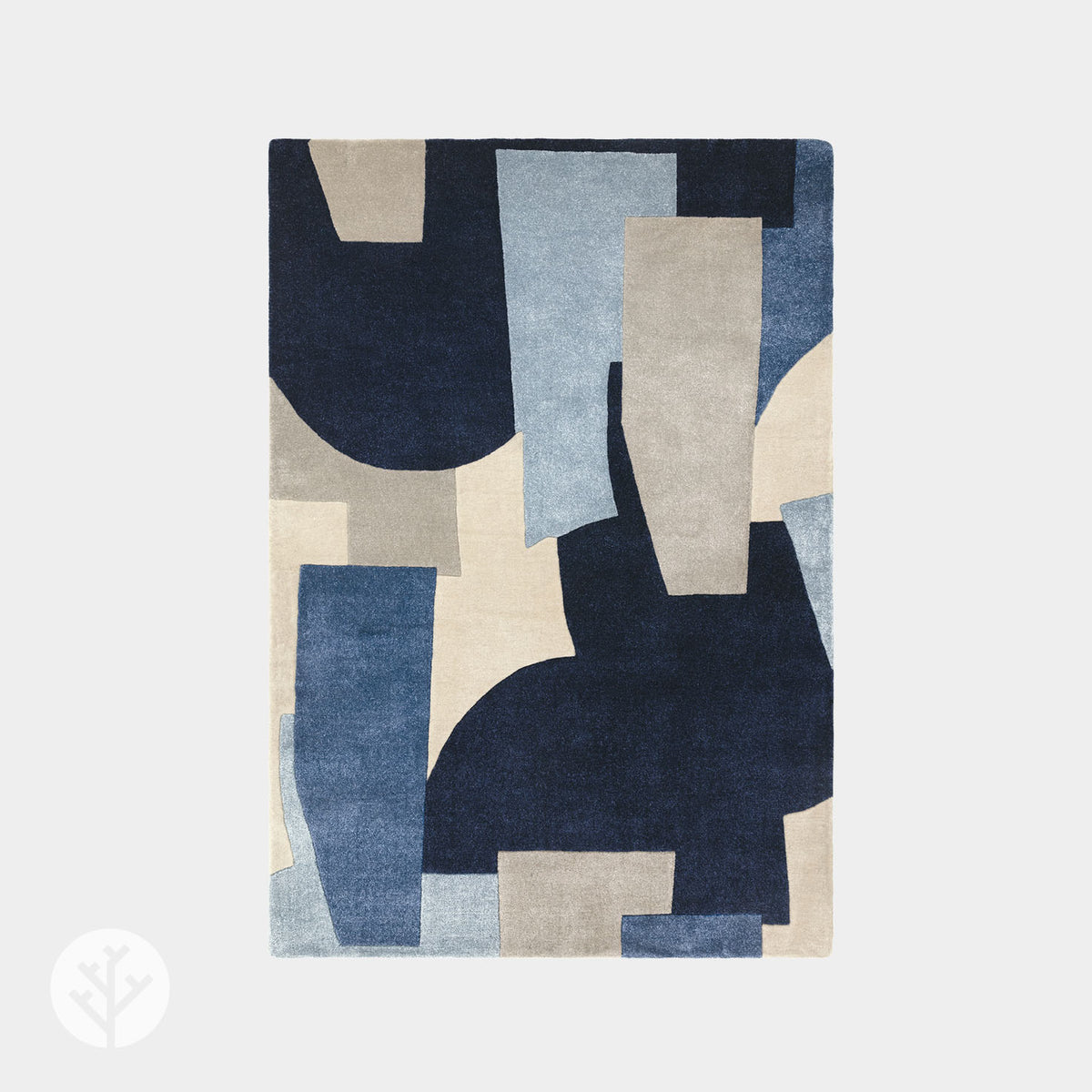 Retro Blue Element Luxury Rug | WVH®