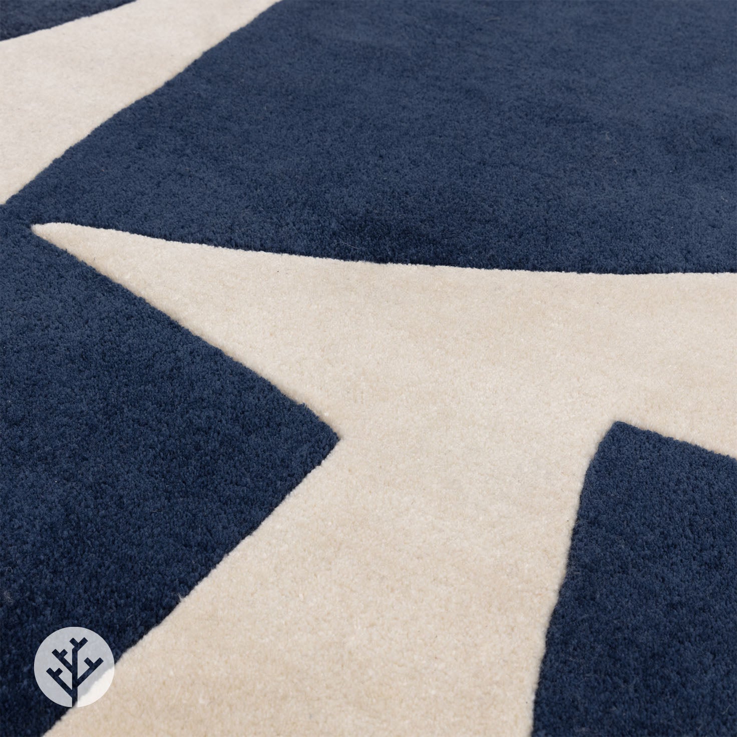 Retro Blue Kite Luxury Rug | WVH®