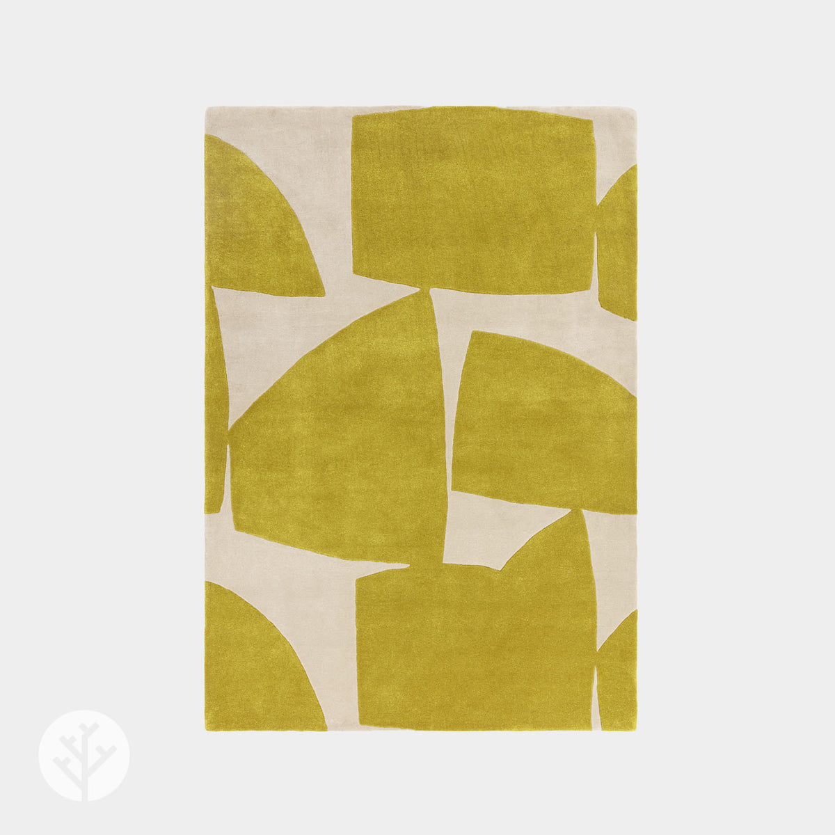 Retro Chartreuse Kite Luxury Rug | WVH®