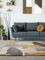 Retro Ochre Element Luxury Rug | WVH®