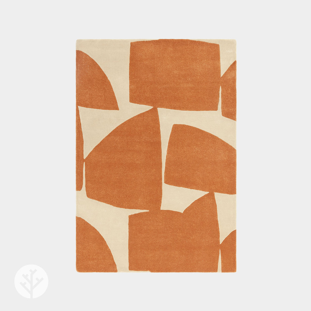 Retro Orange Kite Luxury Rug | WVH®