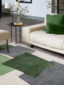 Retro Green Papercut Luxury Rug | WVH®
