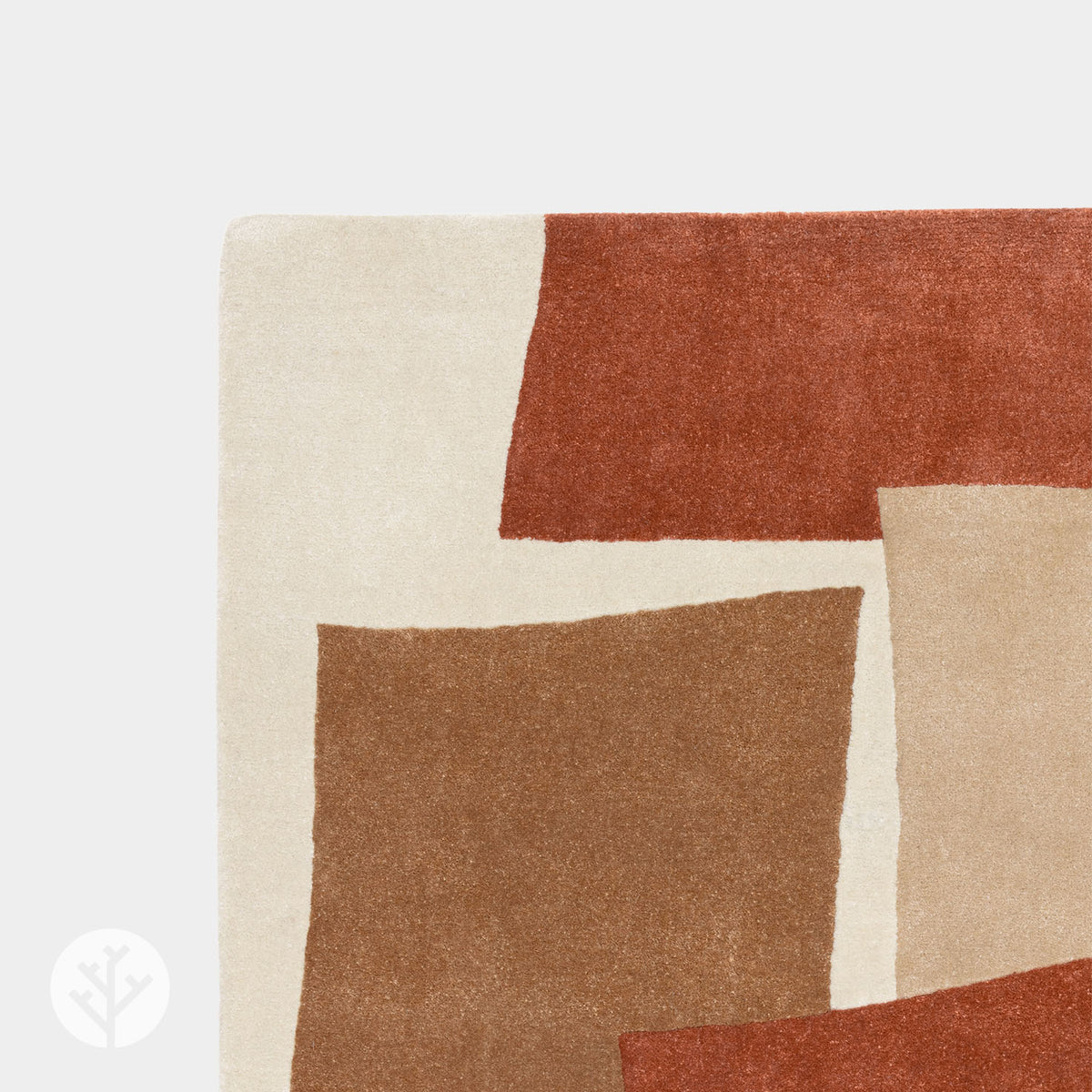 Retro Red Papercut Luxury Rug | WVH®