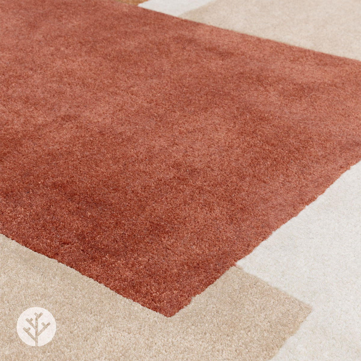 Retro Red Papercut Luxury Rug | WVH®