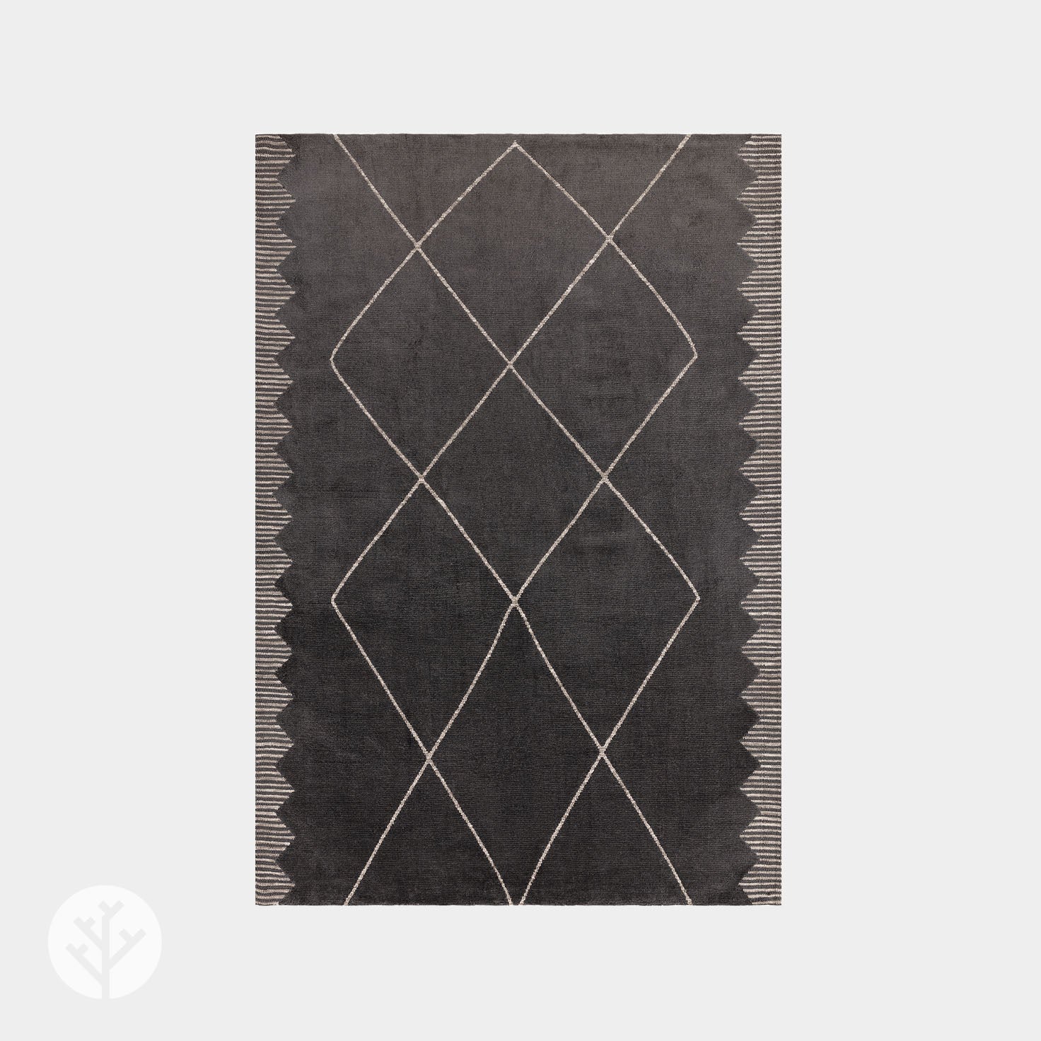 Shape Black Diamond Luxury Rug | WVH®
