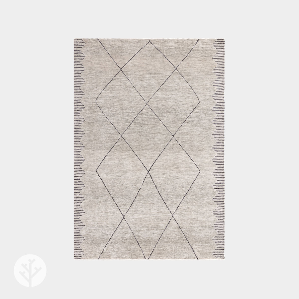 Shape Grey Diamond Luxury Rug | WVH®