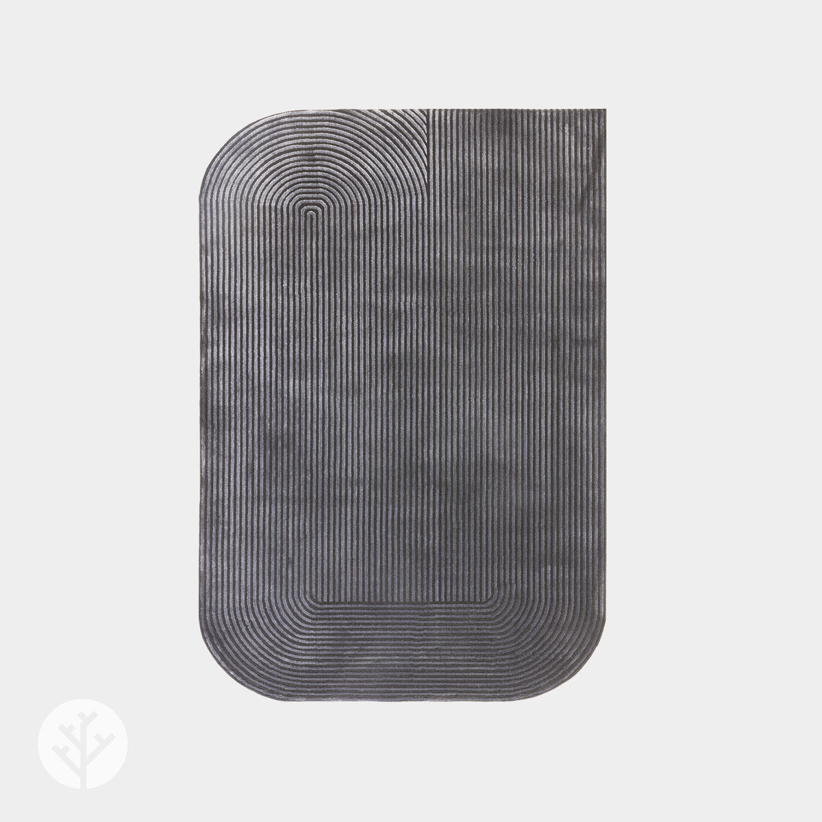 Urban Shape Black and Charcoal Luxury Rug | WVH®