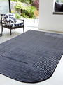 Urban Shape Black and Navy Luxury Rug | WVH®