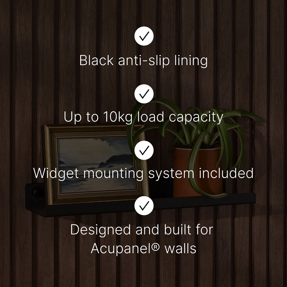 Large Shelf with EVA Felt | Panel Accessories by Acupanel®