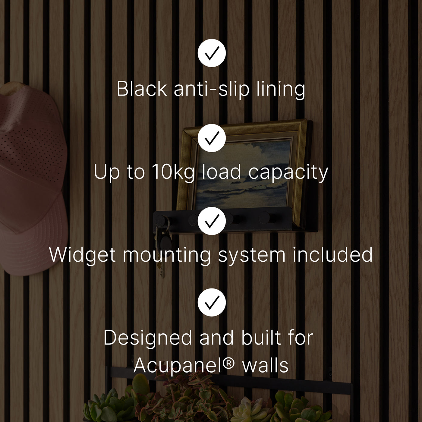 Shelf with Pegs and EVA Felt | Panel Accessories by Acupanel®