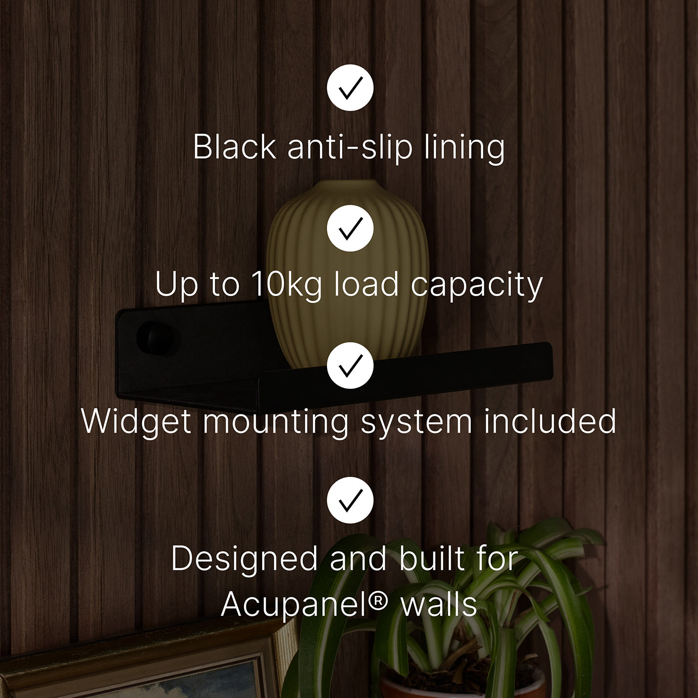 Small Shelf with EVA Felt | Panel Accessories by Acupanel®