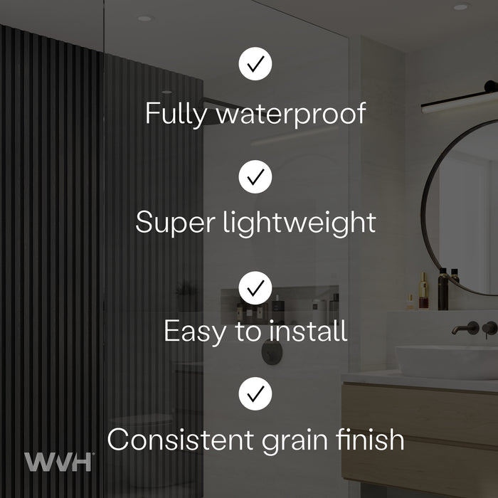 Acupanel® Hydro Grey Oak Waterproof Wall Panels
