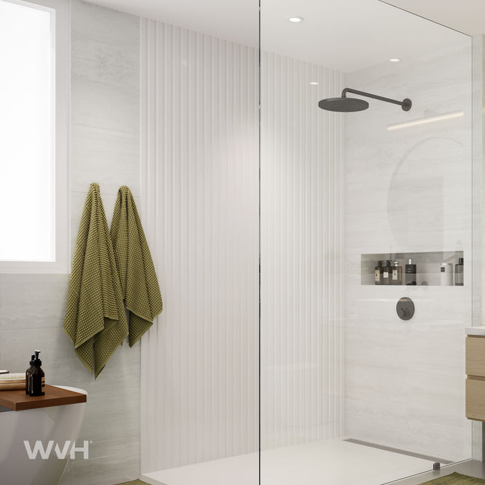 Acupanel® Hydro White Waterproof Wall Panels