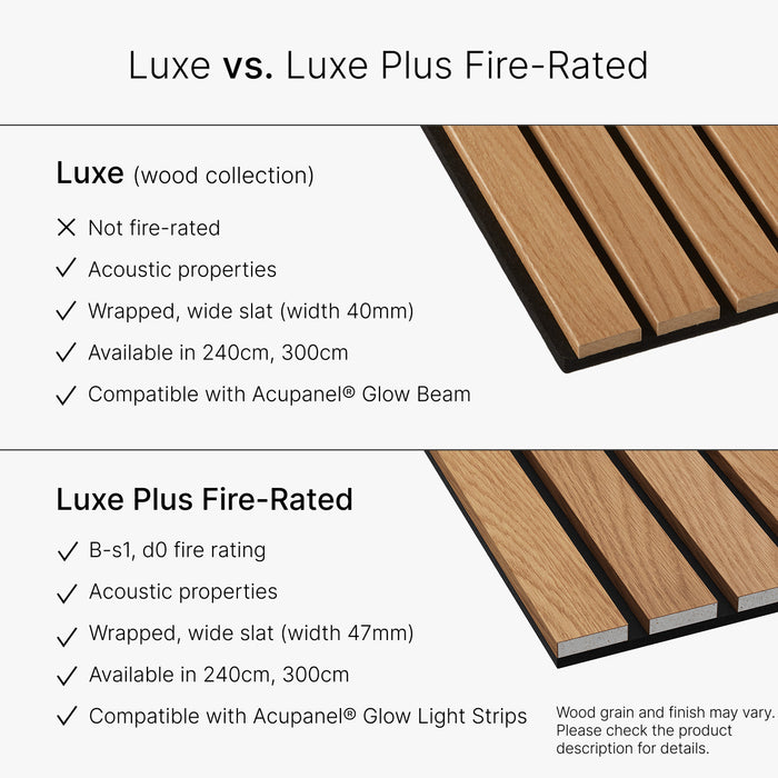 Acupanel® Luxe Plus Oak Fire-Rated Acoustic Wood Wall Panels