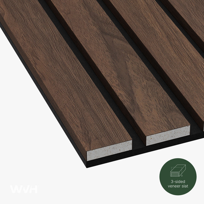 Acupanel® Luxe Plus Walnut Fire-Rated Acoustic Wood Wall Panels