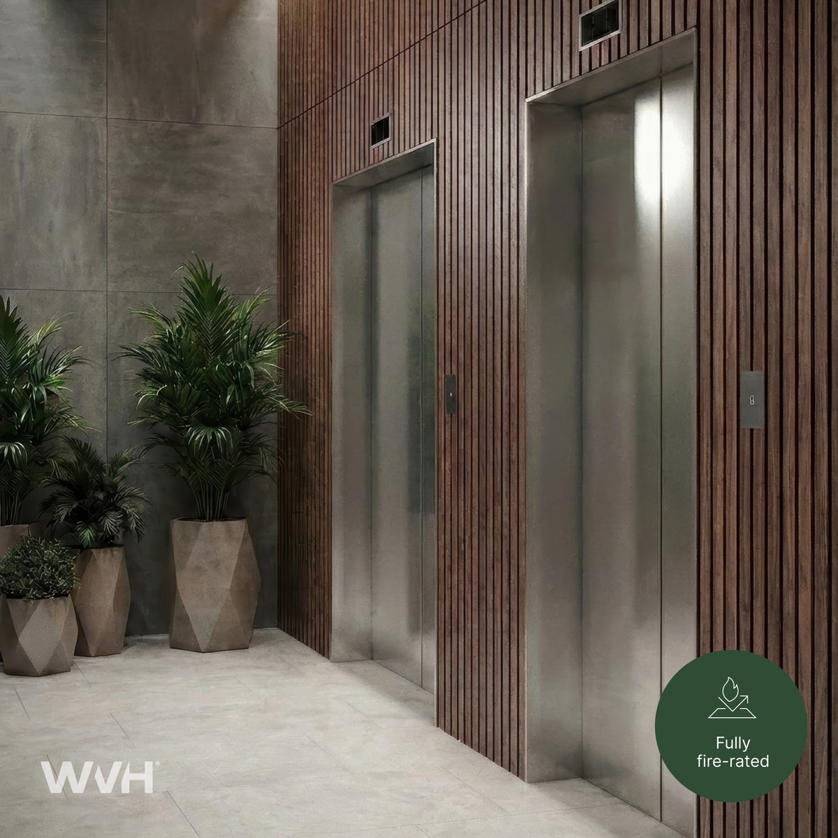 Acupanel® Luxe Plus Walnut Fire-Rated Acoustic Wood Wall Panels